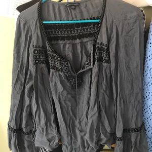 American Eagle blue blouse